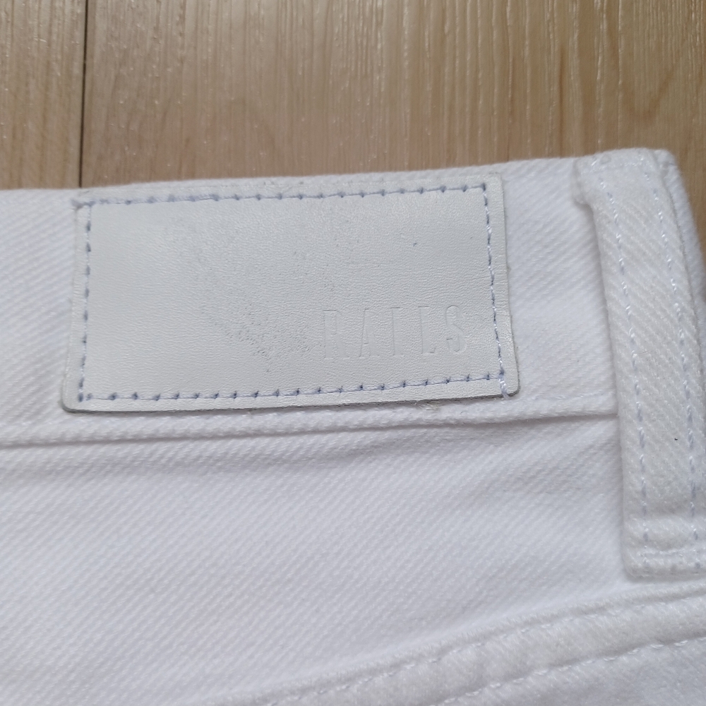 Rails Atwater Slouchy Straight Jeans White Blanche 25W NWT High Rise Boho - Picture 10 of 15